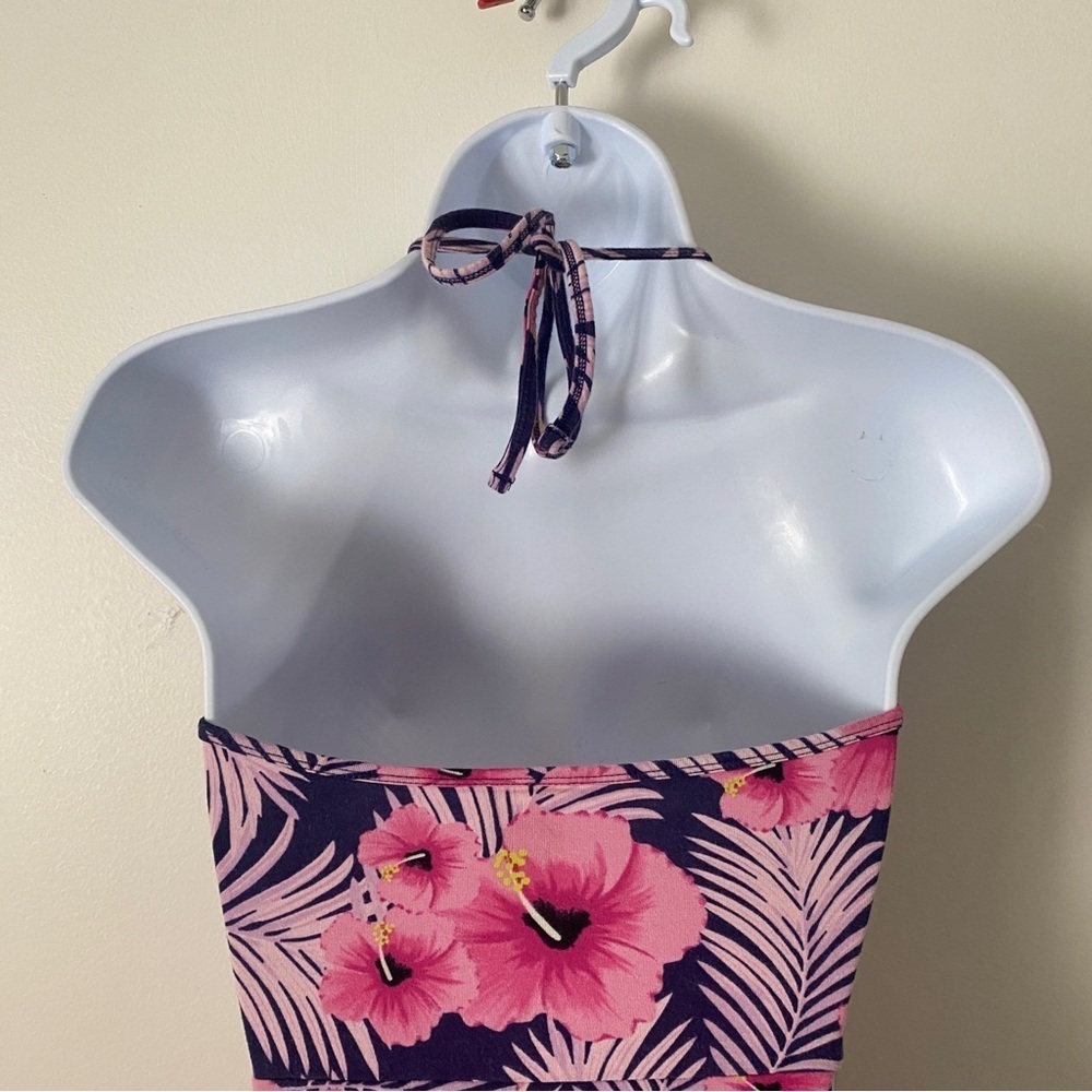 Victoria’s Secret PINK Floral Tropical Halter Dress in Pink and Blue Skater XS - Picture 5 of 7